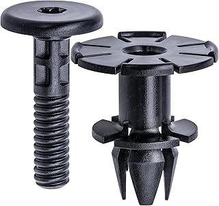 Rexka 10 Sets Wheelhouse Rocker Panel Molding Pins & Grommets Kit for BMW E90 E91 E92 E93 E88 E81 E82 E87 E06 F12 F1 X1 X6 07147122913 07147122912