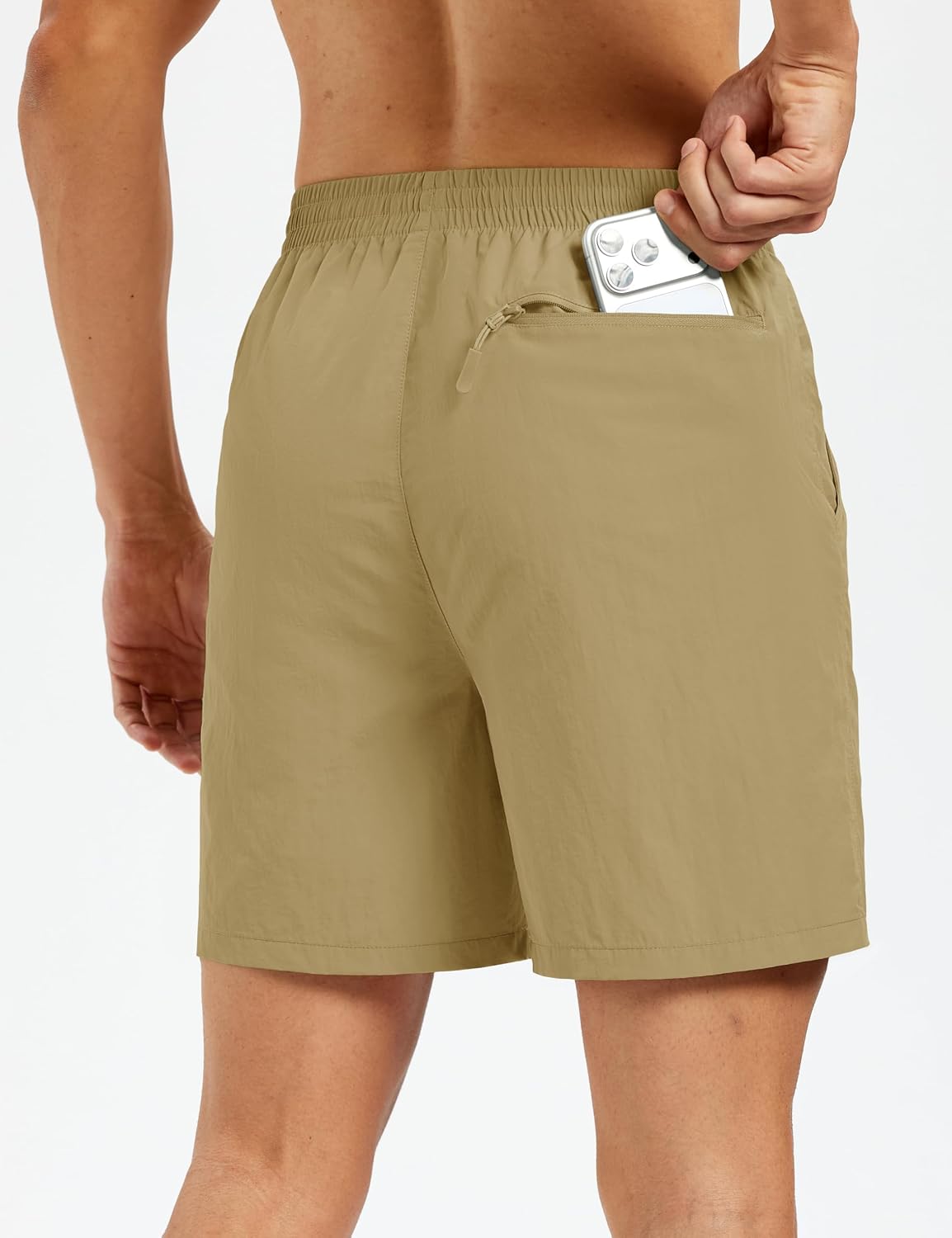 MAGCOMSEN Men's Hiking Fishing Shorts UPF 50+ Quick Dry Lightweight 6" Summer Casual Shorts with Zipper Pockets