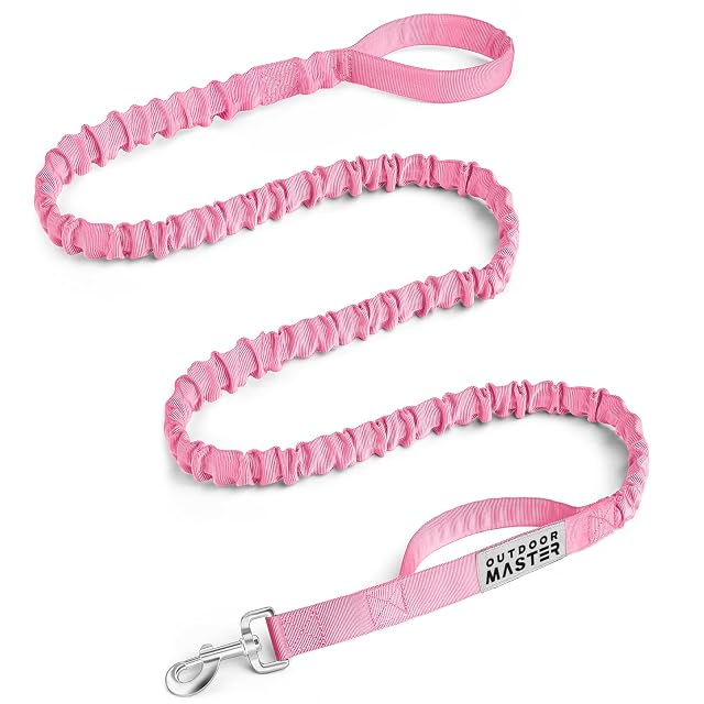 OutdoorMaster Correa elástica para perro, correa resistente para perro con absorción de golpes