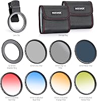 Vista 8 de NEEWER Juego de filtros de color graduados de 2.638 in ND + CPL + Star + 4 con abrazadera de lente de teléfono compatible con iPhone 17 16 16e 15 14