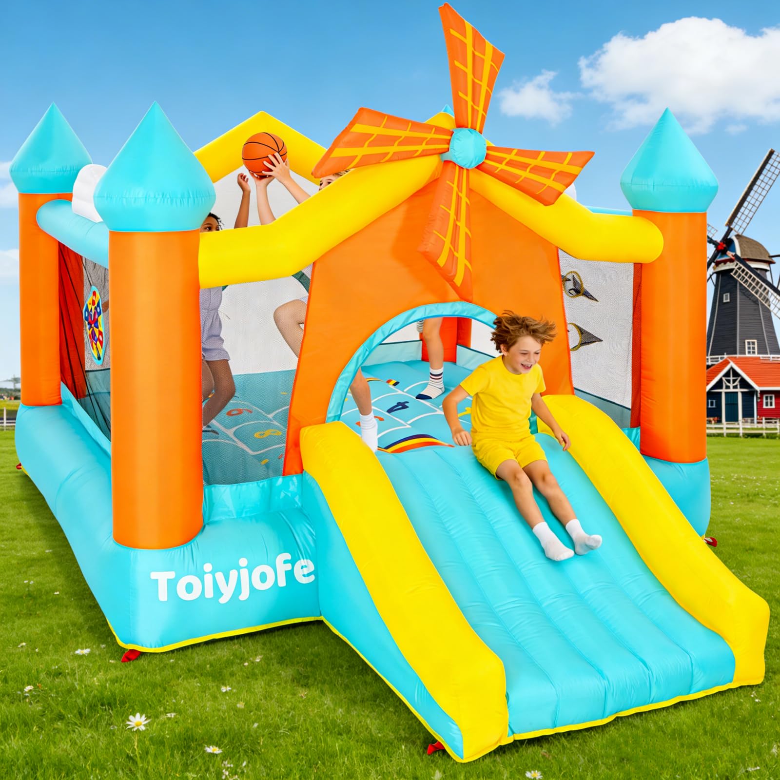 Toiyjofe Windmill Bounce House