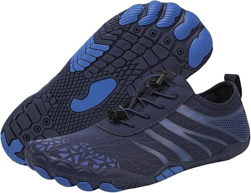 Hike Barefoot Shoes Footwear for Women Men, Water with Wide Toe Box, Neuropathy Comfort Wear Shoes, Grounded Non Slip Pro Footwear, Hiking Running Beach Aqua Swim Surf, Breathable Box Hiking