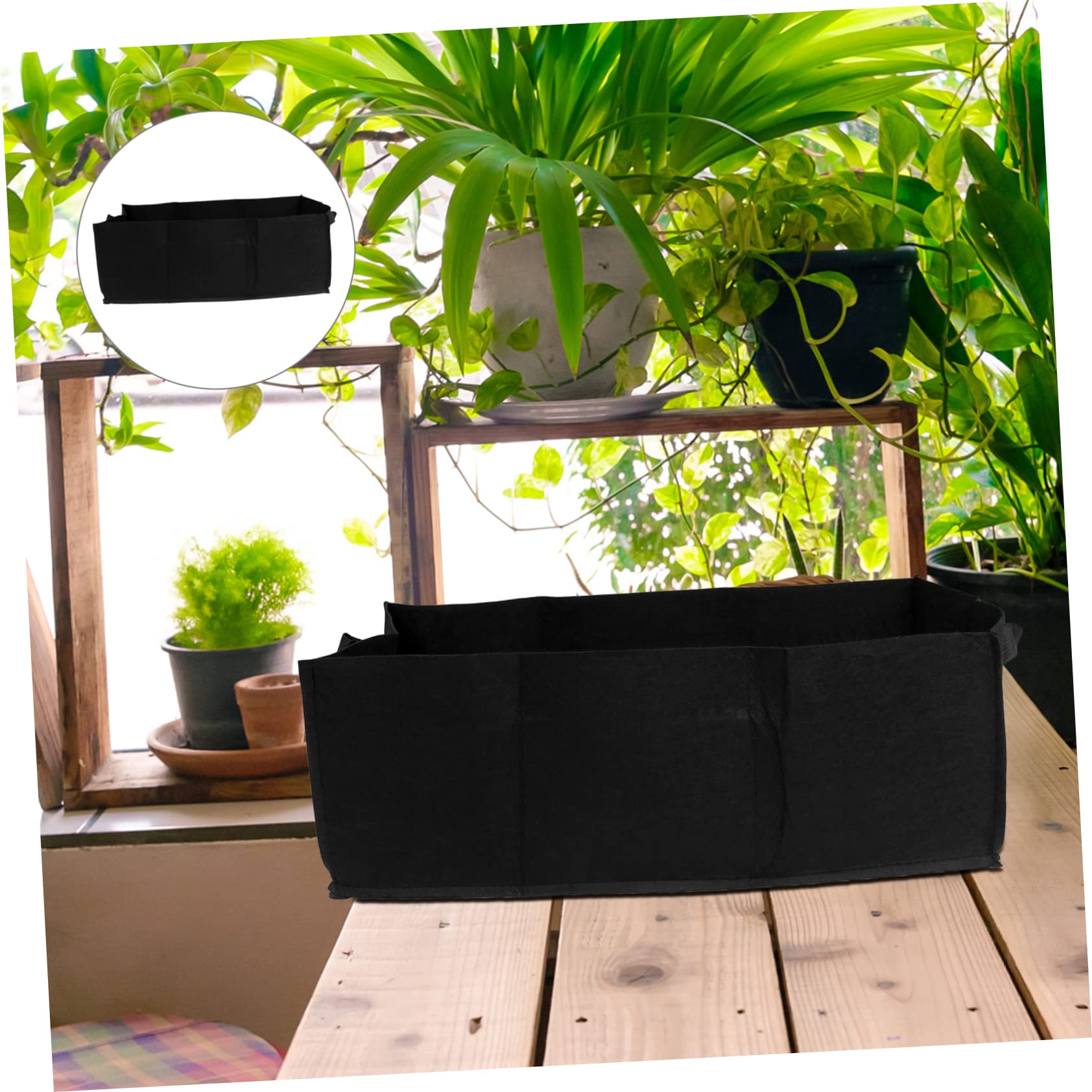 DECHOUS 6stücke Gemüse Pflanzer Tüten Quadratische Pflanztaschen Wiederverwendbar und Leicht für Anzuchtbeutel Balkon und Garten mit Guter Drainage und Wurzelatmung