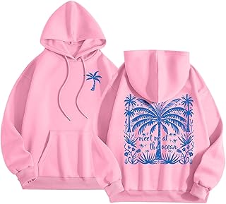 2025 - Sudadera con capucha con estampado de letras para mujer, manga larga, con bolsillos, conjunto de suéteres para parejas