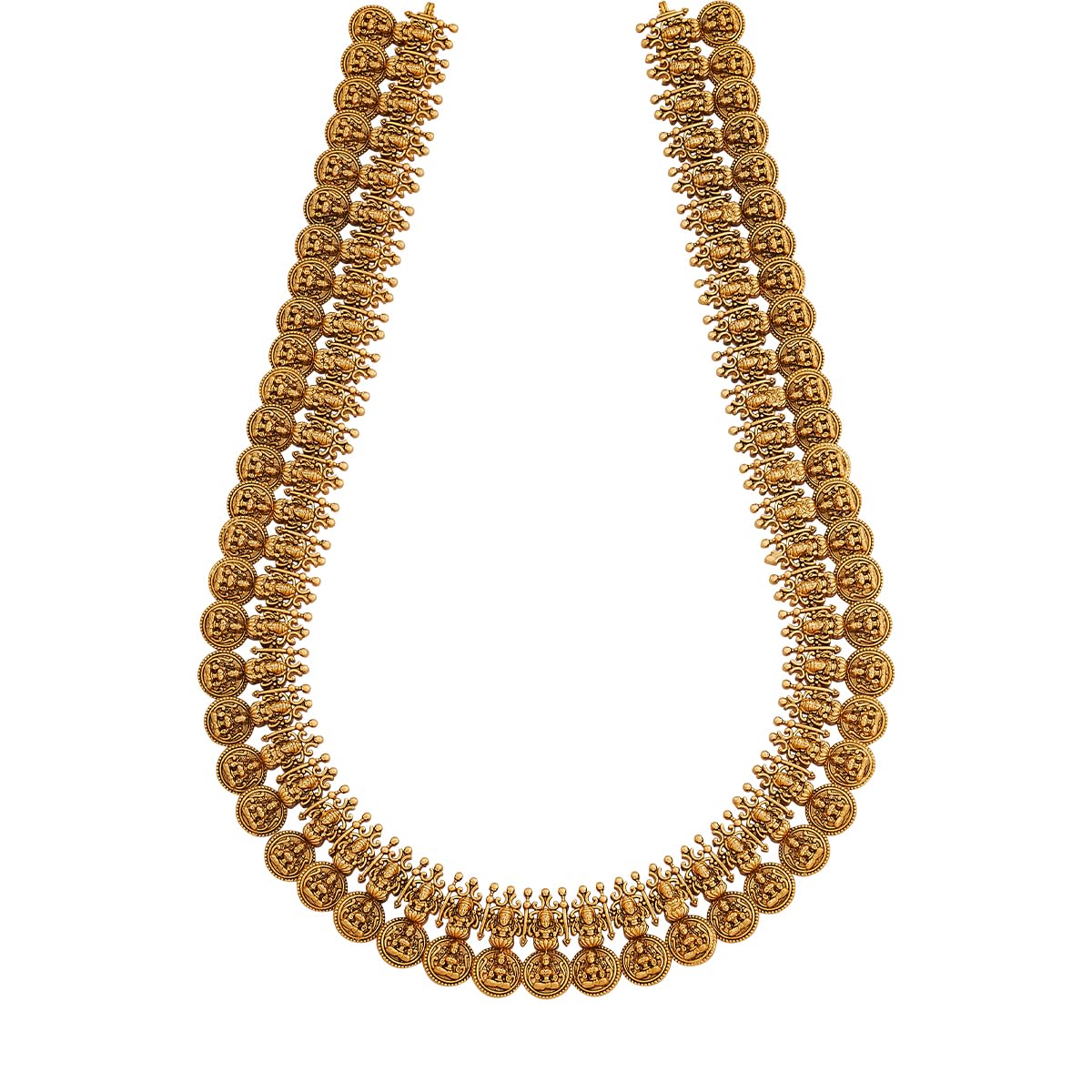 Fashion Jewellery Gold Polished Copper Antique Necklace with Adjustable Chain, Best for Casual Wear & Special Occasion - 451830-image-11