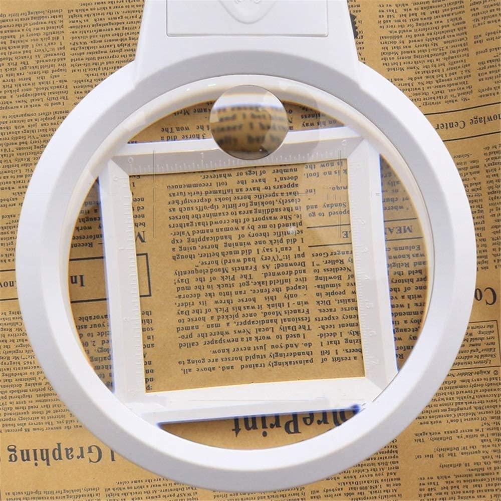 Loupes Loupe LED Lampe de Table Pliante Support en métal Échelle Loupe de Bureau, pour la Lecture Entretien Artisanat Loisirs Mariage