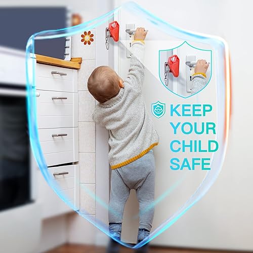 Miniatura 6 de Cerradura de puerta portátil Seguridad de hotel cerraduras de puerta de hotel para viajeros, casillero de seguridad para apartamentos en el hogar