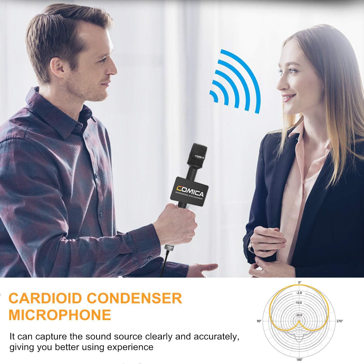 Frее Shірріng Ovеr $50 Handheld Microphone for Smartphones, COMICA CVM-HRM-S Cardioid Condenser Interview Microphone for iPhone/iPad Android Phones DSLR, Recording Mic for Interview, Report, Presentation, Livestream,Church Frее Shірріng оƒƒеr Handheld Microphone for Smartphones, COMICA CVM-HRM-S Cardioid Condenser Interview Microphone for iPhone/iPad Android Phones DSLR, Recording Mic for Interview, Report, Presentation, Livestream,Church
