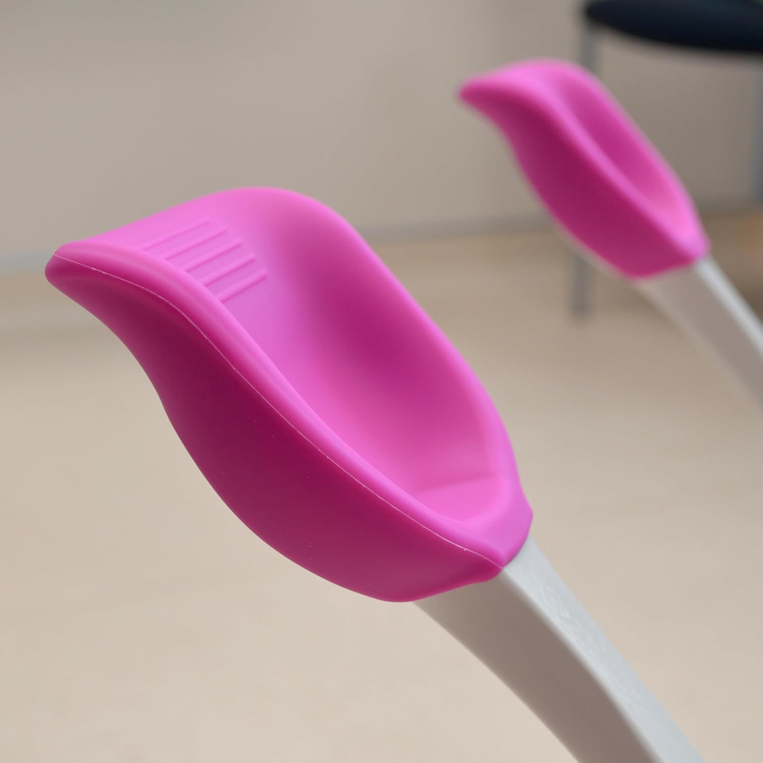 Exam Table Stirrup Covers - Silicone Stirrup Covers - Silicone Stirrup Pads (Bright Pink)
