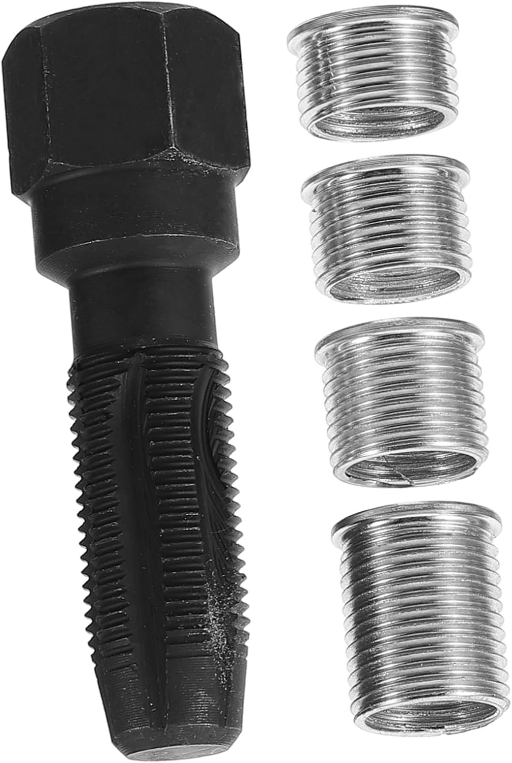Alipis Spark Plug Thread Repair Kit 5pcs Automotive Engine Rethreader Tool Set High Strength Inserts for Spark Plug Thread Repair