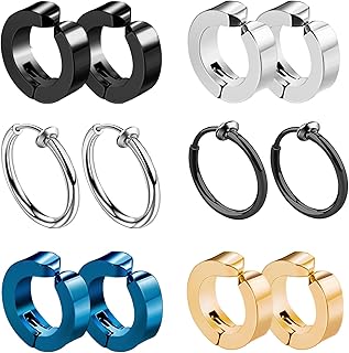 フェイクピアス メンズ レディース ジカルステンレス製 ノンホールピアス 金属アレルギー対応 アクセサリー 誕生日 記念 クリスマス プレゼント ユニセックス イヤーカフ シルバー&ブラック