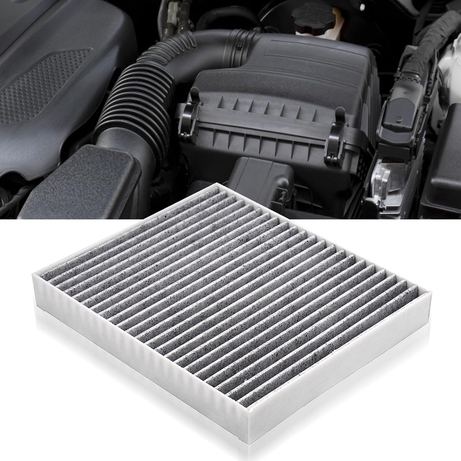 CF11966 Cabin Air Filter with Activated Carbon - Compatible with Chevy Silverado, GMC Sierra, Cadillac Escalade, Buick Enclave, Equinox, Camaro, Yukon, Traverse, ATS, XT5