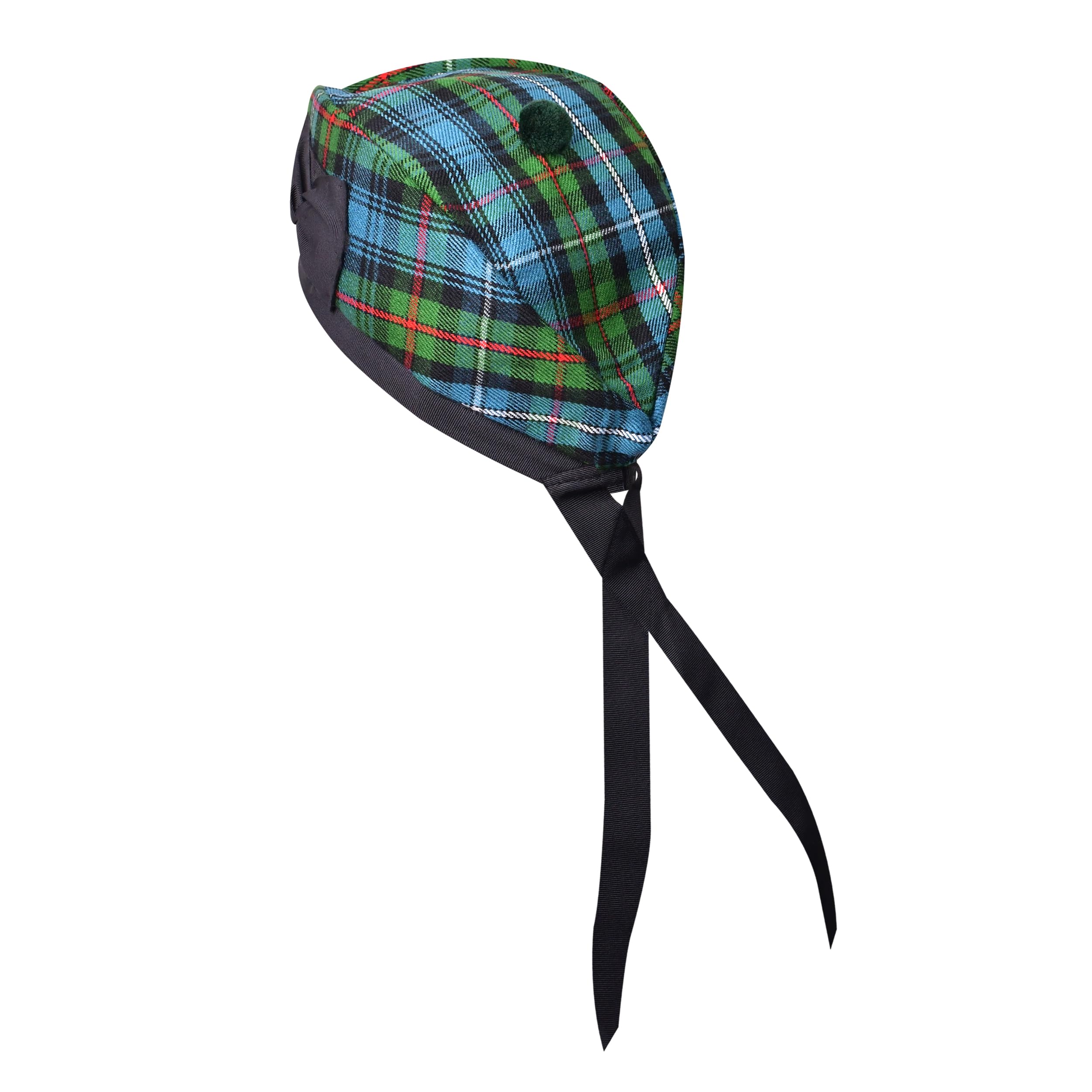 Glengarry Chapeau écossais traditionnel en laine acrylique Tartan Glengarry Accessoires pour kilts/cornemuse