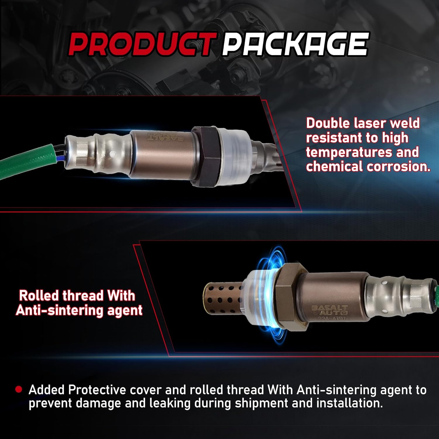 2Pcs Oxygen Sensors Upstream 234-9040 & Downstream 234-4797 Compatible for 2003-2007 Honda Accord [2.4L L4] Only