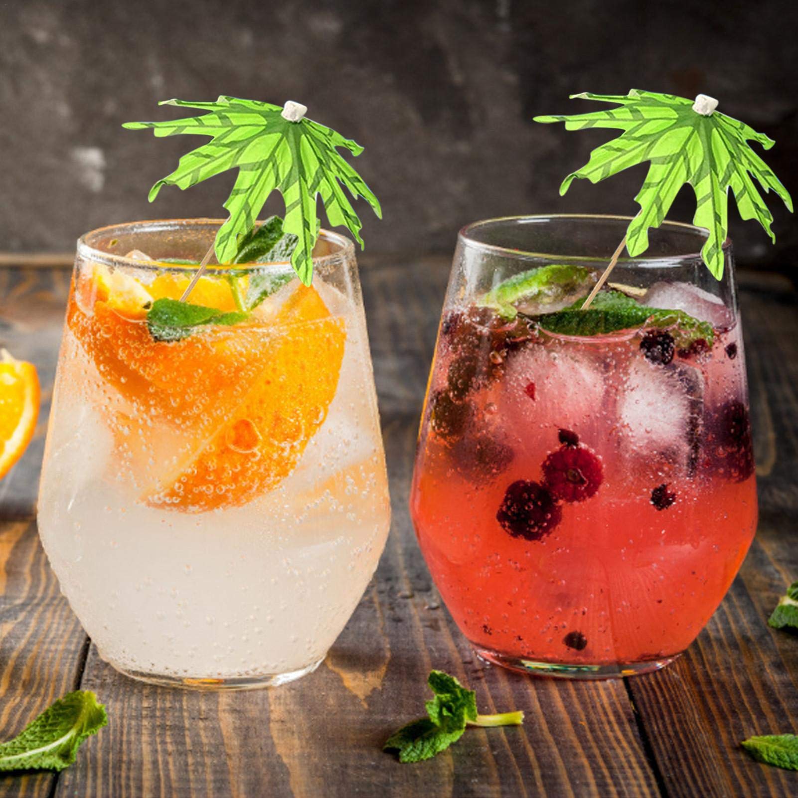 Ombarelli Di Carta Colorati Per Cocktail - 50 Pezzi, Tema Hawaiano Per Feste