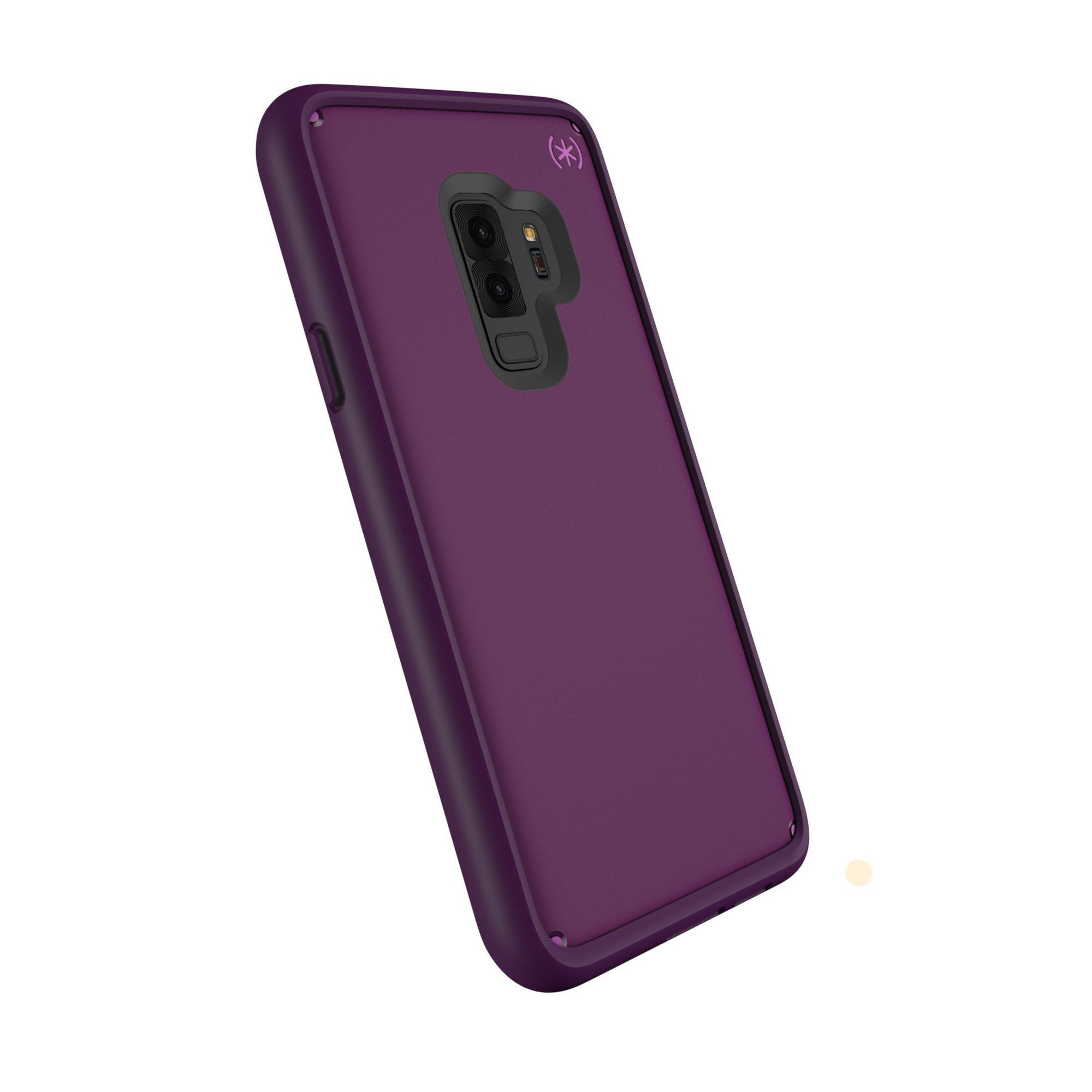 Speck Products Compatible Phone Case for Samsung Galaxy S9 Plus, Presidio Ultra Case, Mangosteen Purple/Hibiscus Pink/Eggplant Purple