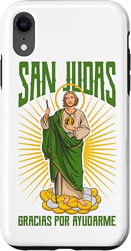 Miniatura 1 de Funda para iPhone XR San Judas Tadeo gracias por ayudarme