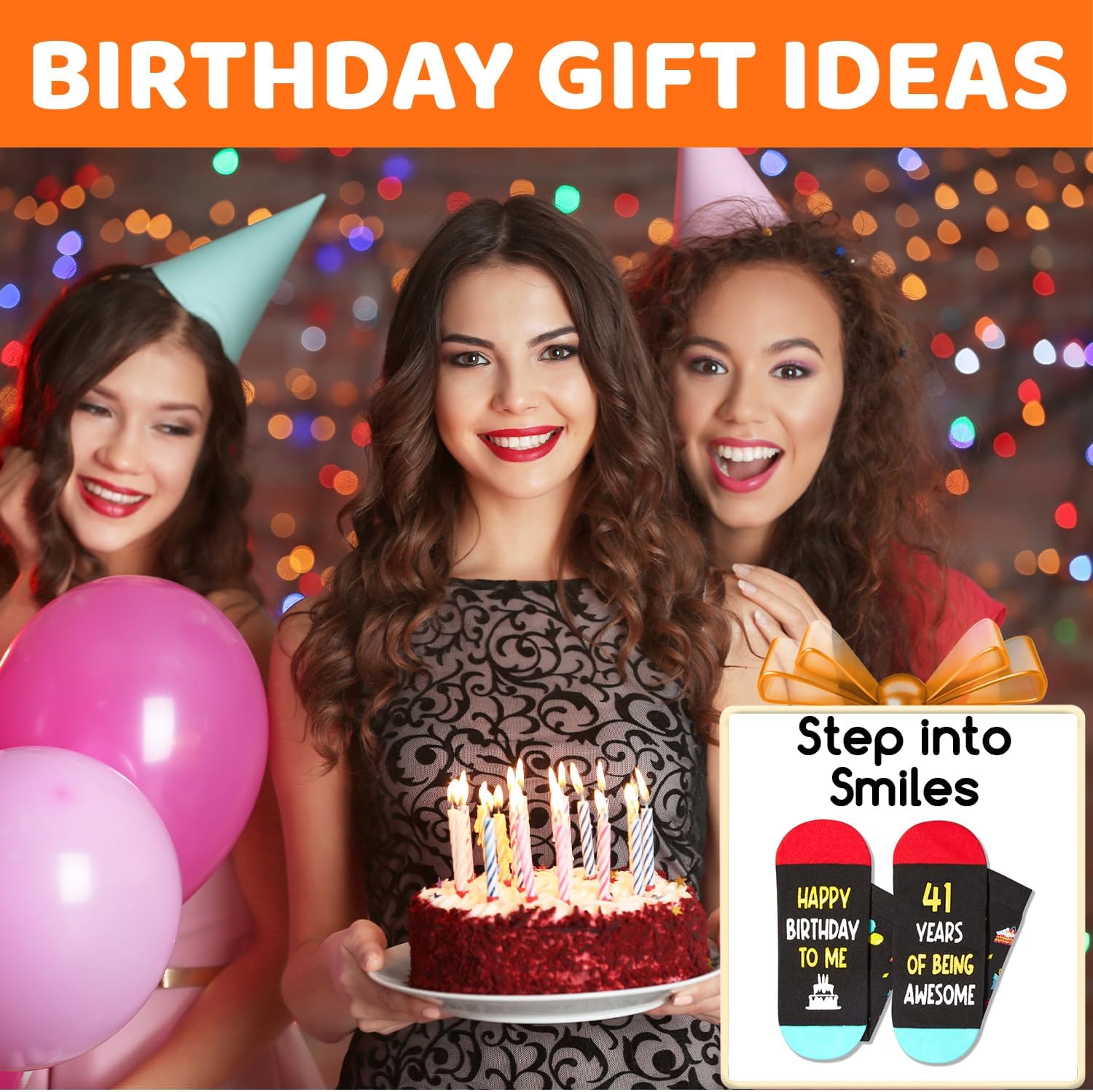 Zmart Birthday Gifts for Men - Women Bday Socks for 41 45 50 Year Old Him, 50th Bday Gift - Image 5