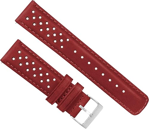 Miniatura 2 de Barton Racing & Rally Horween - Correas de cuero con barras de resorte de liberación rápida integradas, longitud estándar para muñecas de 5 a 8