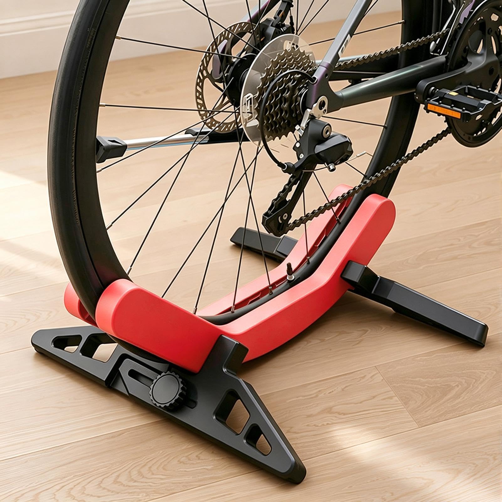 Béquille Vélo Pour Garage Rack À Pneu Robuste Réglable Stable Antidérapant