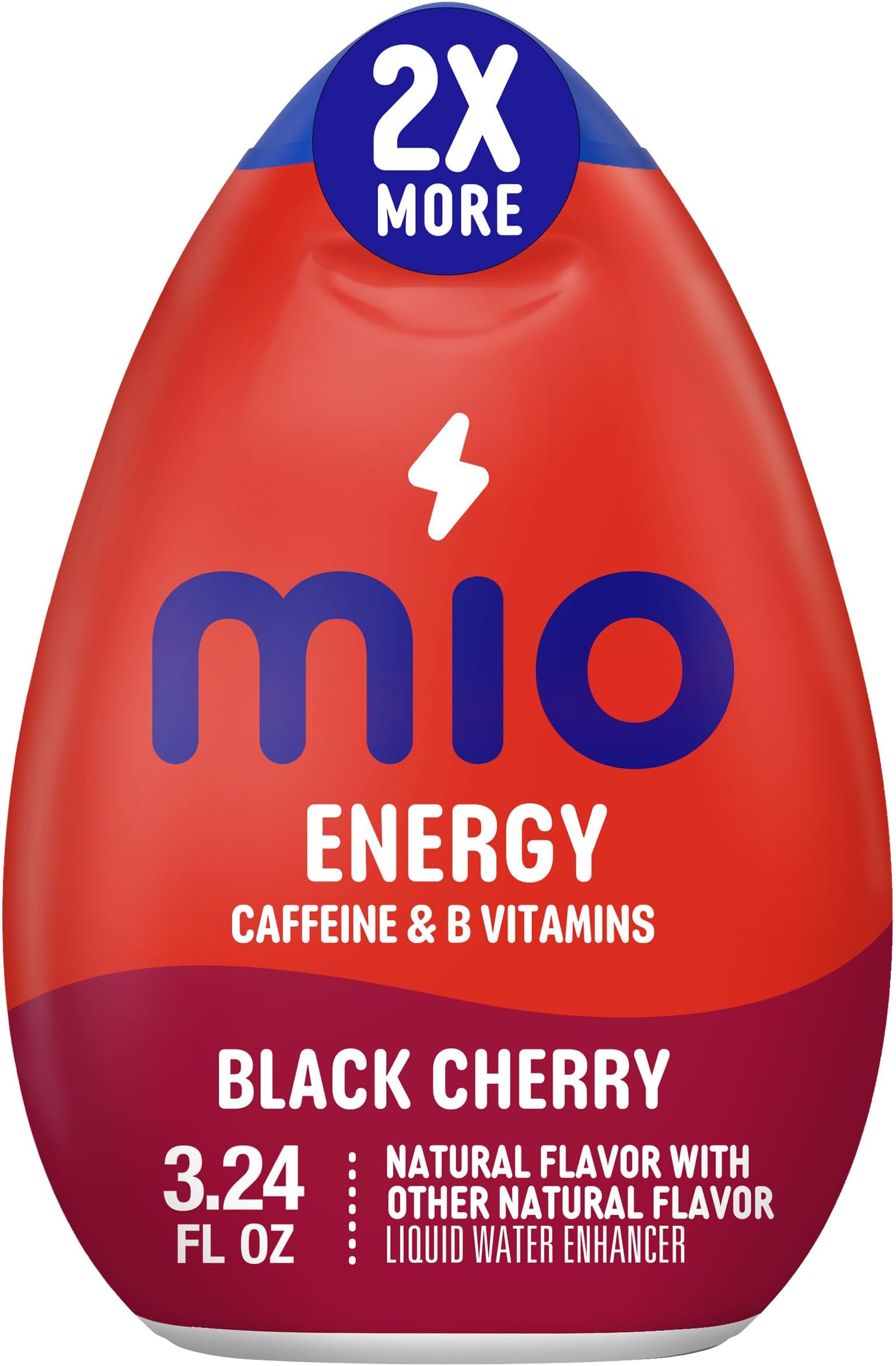 MiO Energy Black Cherry Naturally Flavored Liquid Water Enhancer 1 Count 3.24 fl oz