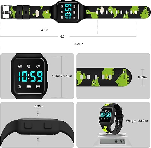 Miniatura 8 de NN BEN NEVIS Reloj de entrenamiento para ir al baño, reloj digital para niños pequeños con cuenta atrás, música, despertador, recordatorio de