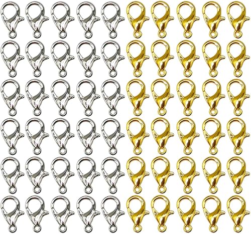 Cierres de langosta de aleación de metal pequeños cierres de pinza de langosta para bricolaje accesorios de fabricación de joyas hechos a mano,