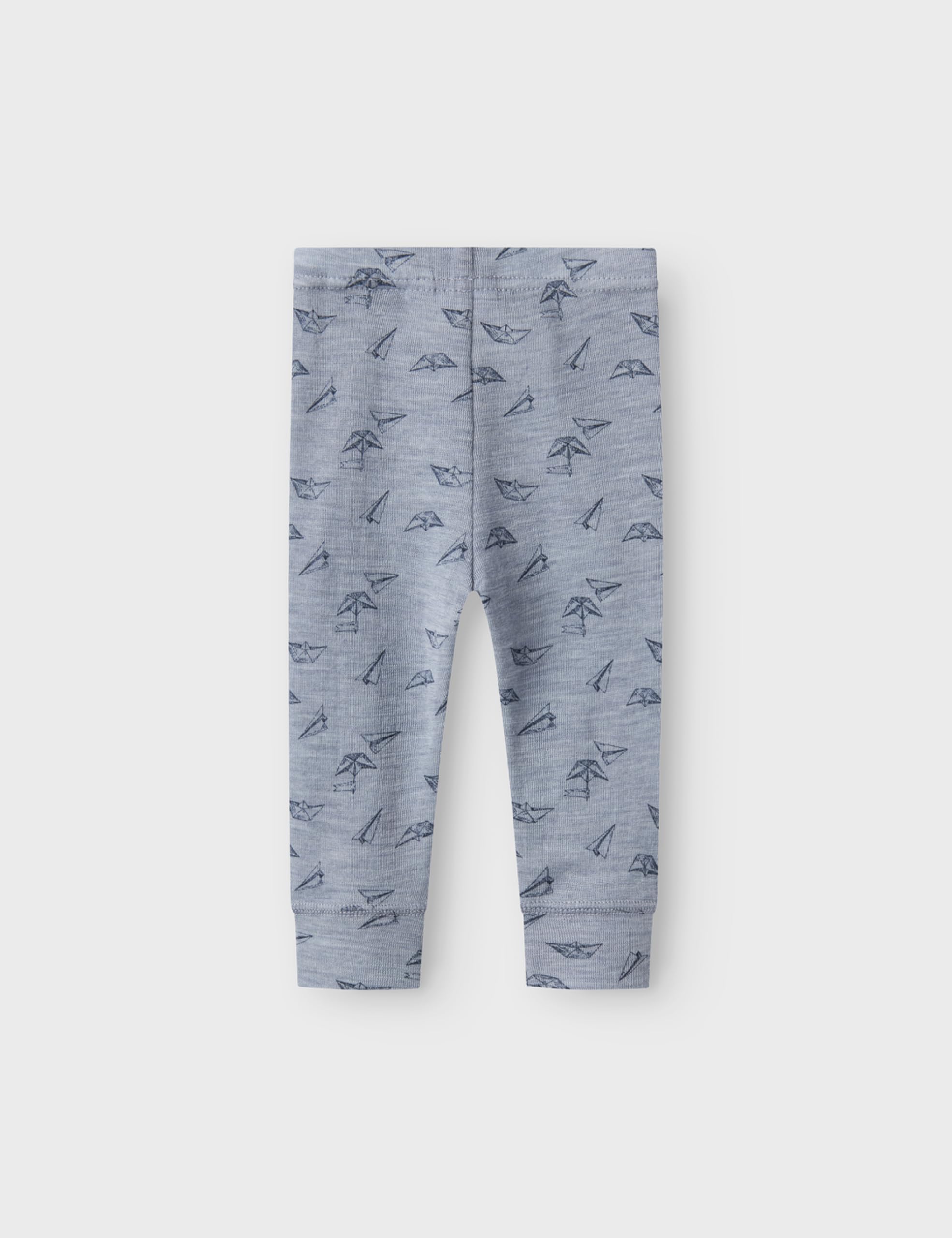 NAME IT Nbmwang Wool Rib Longjohn AOP Leggings para Bebés