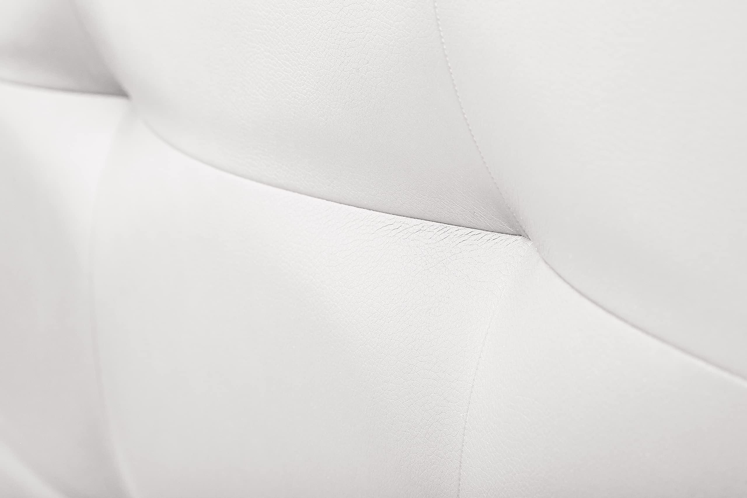 DecorQUALITY Cabecero Cama tapizado Polipiel Mod. Texas Big 90 135 150 165 180 2000 (Blanco, 120 * 70)