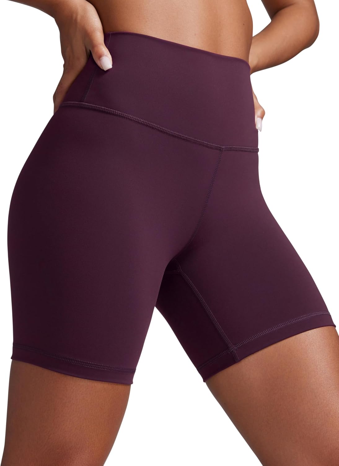 CRZ YOGA Butterbreeze Athletic Biker Shorts 6'' - High Waisted Workout Gym Volleyball Running Yoga Tummy Control Womens