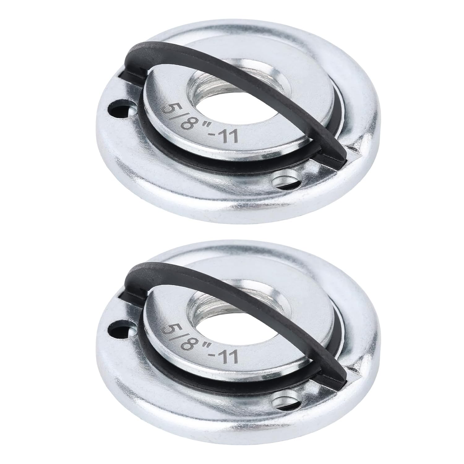 2pcs 5/8"-11 Thread Angle Grinder Flange Nuts, Metal Quick Lock Angle Grinder Nut for Fixing Cutting Discs