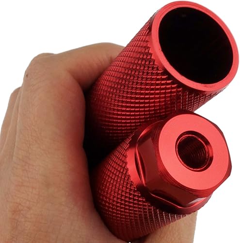 Miniatura 9 de 4 pares de clavijas de aleación de aluminio para bicicleta de montaña Ciclismo Trasero Stunt Pegs Fit 3/8 pulgadas ejes Negro