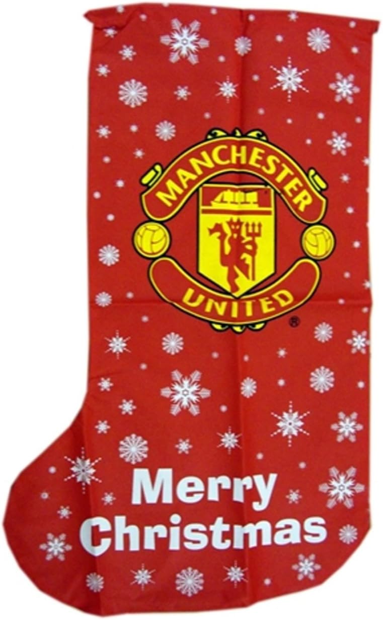 Online Garden Centre Manchester United Fc Football Club Christmas Jumbo Stocking