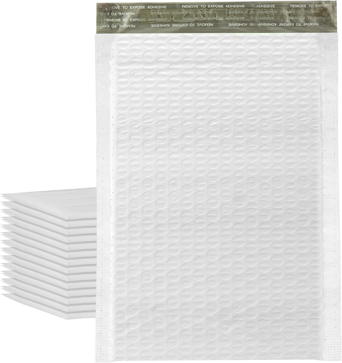 GPI - 5" X 10" Gray Bubble Poly Mailers, 200-Pack - Lightweight, Puncture-Resistant, and Self-Sealing Envelopes for Safe Shipping of Small/Medium Items