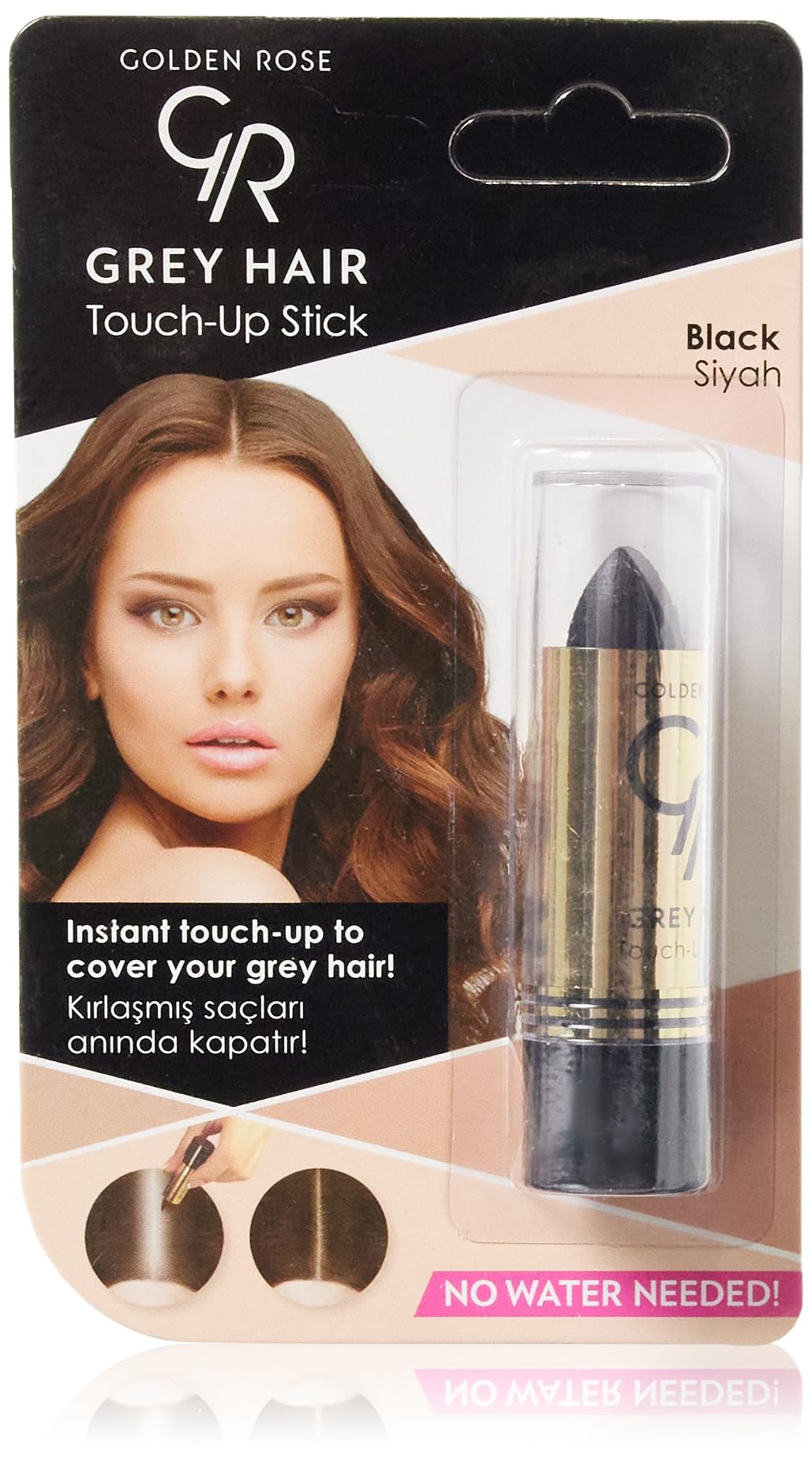 Golden Rose Gray Touch-up Stick – Correction facile des cheveux gris avec effet naturel et durable