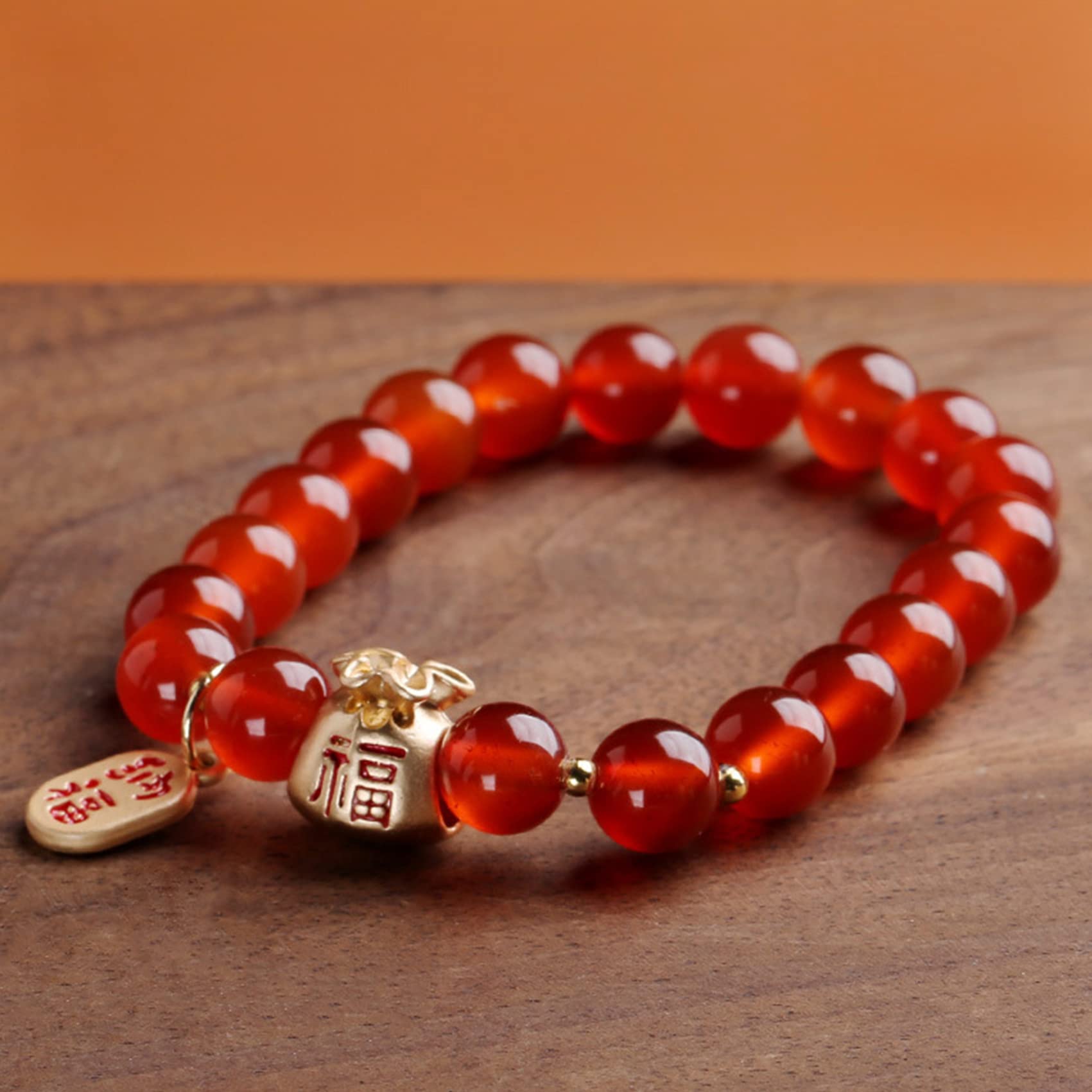 Naturalna bransoletka z kamienia szlachetnego, Bransoletka Bransoletka Torba Wisiant Bransoleta Kryształowa duchowa bransoletka Amulet Szczęśliwy Totem