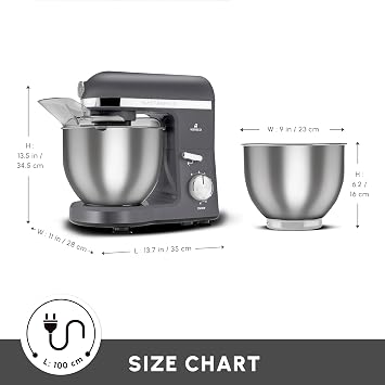 Karaca Mastermaid Chef Pro Double Arm Kitchen Chef 1500 W Space Gray