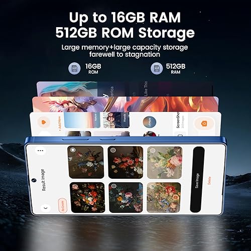 Miniatura 2 de I25 Ultra Smartphone 16+512GB  Android 14  Snapdragon 8 Gen 3  Cámara dual de 68MP+108MP  Batería de 7000mAh  Pantalla FHD+ de 6.99 pulgadas  Supera