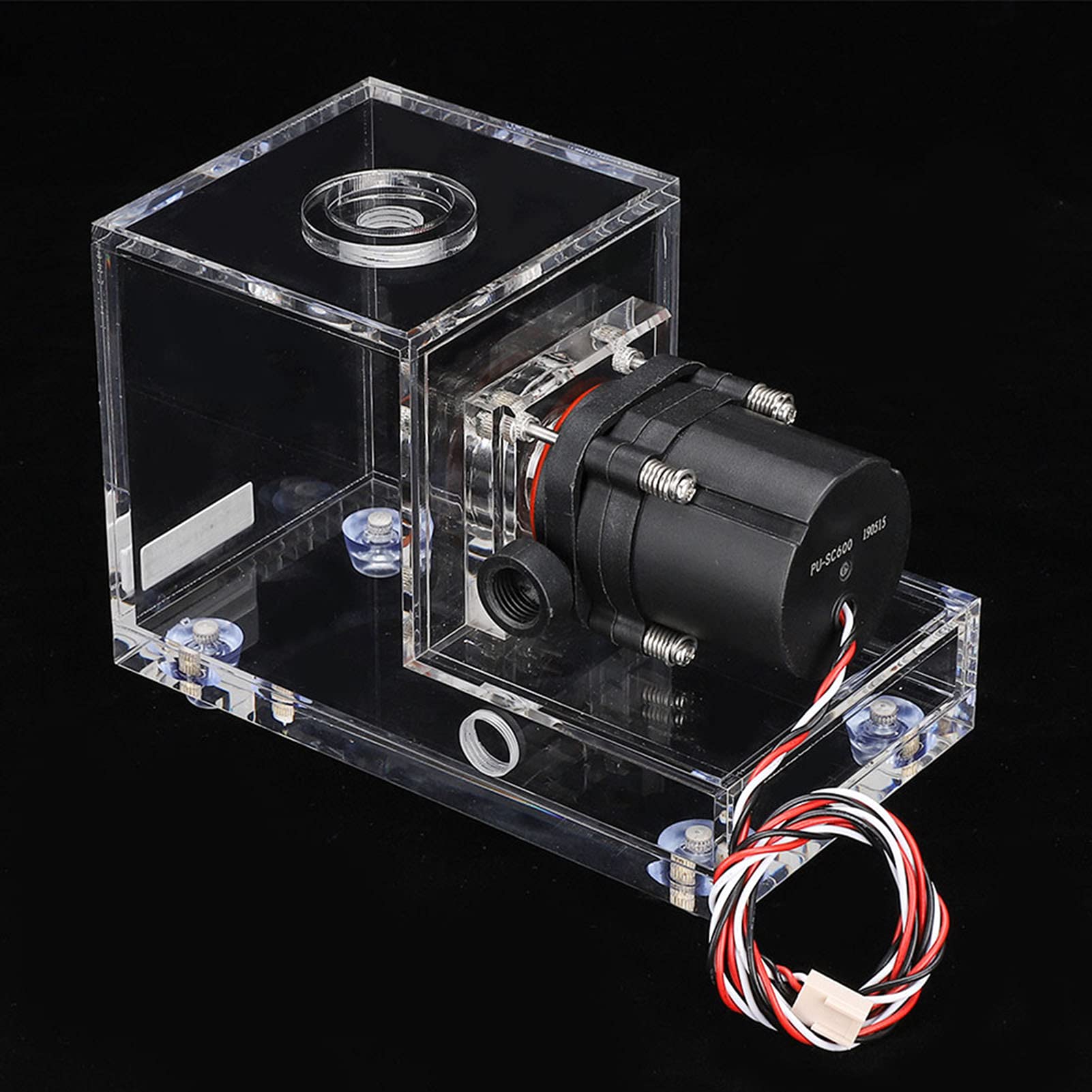 Innovador Tanque de Agua Acrílico de Diseño Dividido con Bomba SC600 para Refrigeración de Alto Rendimiento para Jugadores