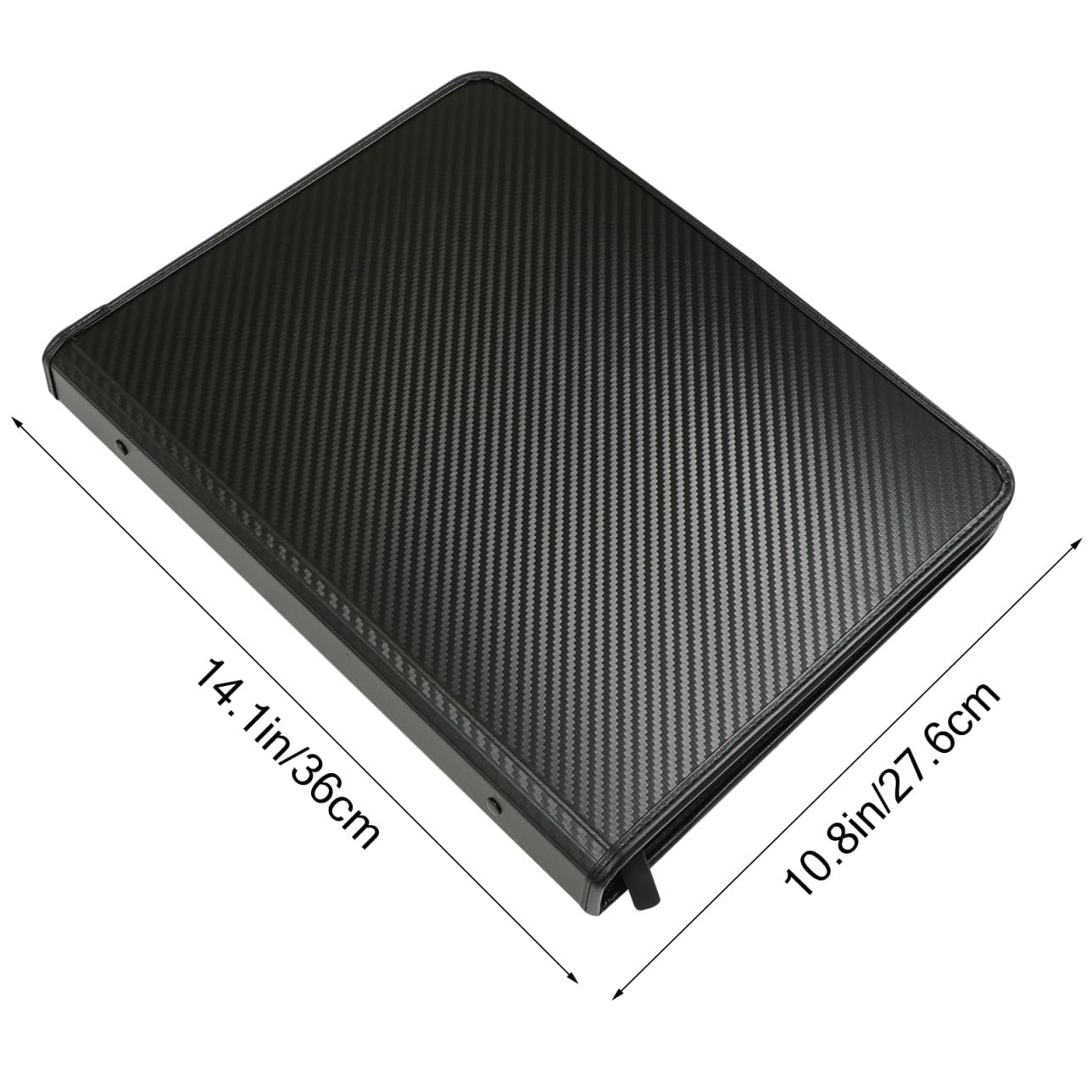 Álbum de Cartas Coleccionables de 9 Bolsillos con 360 Fundas Negro