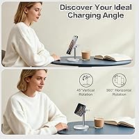 Vista 7 de Estación de carga inalámbrica 3 en 1 compatible con MagSafe, soporte de cargador magnético Mag-Safe de carga rápida de 15 W para Apple iPhone 17 16