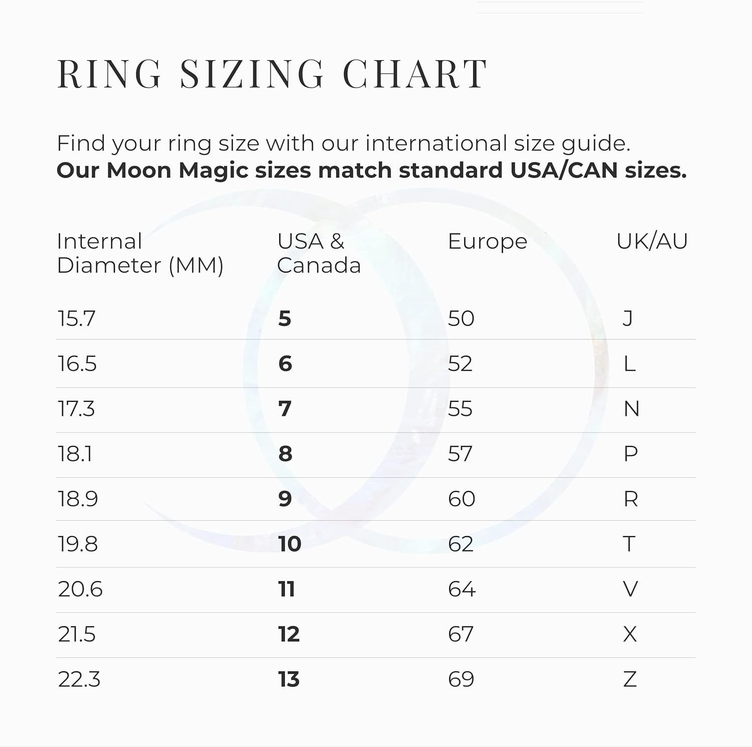 Vista 6 de Moon Magic - Authentic Moonstone Ring Real 925 Sterling Silver - 18k Rose Gold Rainbow Moonstone Rings for Women Genuine Moonstone Jewelry by Moon