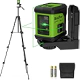 Self-Leveling Laser Level with Tripod,DEGLASERS 100ft Green Cross Line laser lever,Lazer Leveler Tool for Picture Hanging Construction Floor Tile Wall Home Renovation, Indoor Project, Battery Included