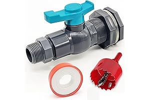 3/4 Inch Rain Barrel Spigot Kit W/ Bulkhead Fitting