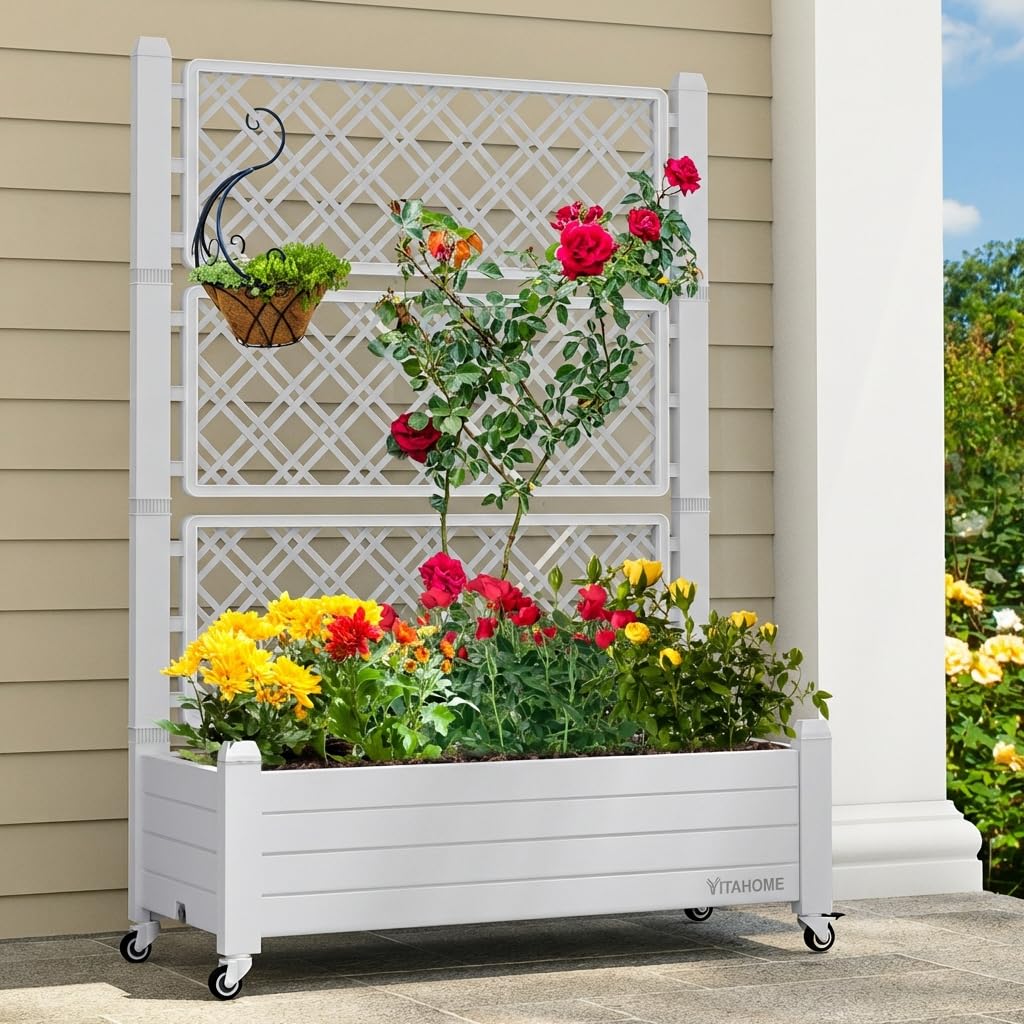 YITAHOME Planter Box Trellis