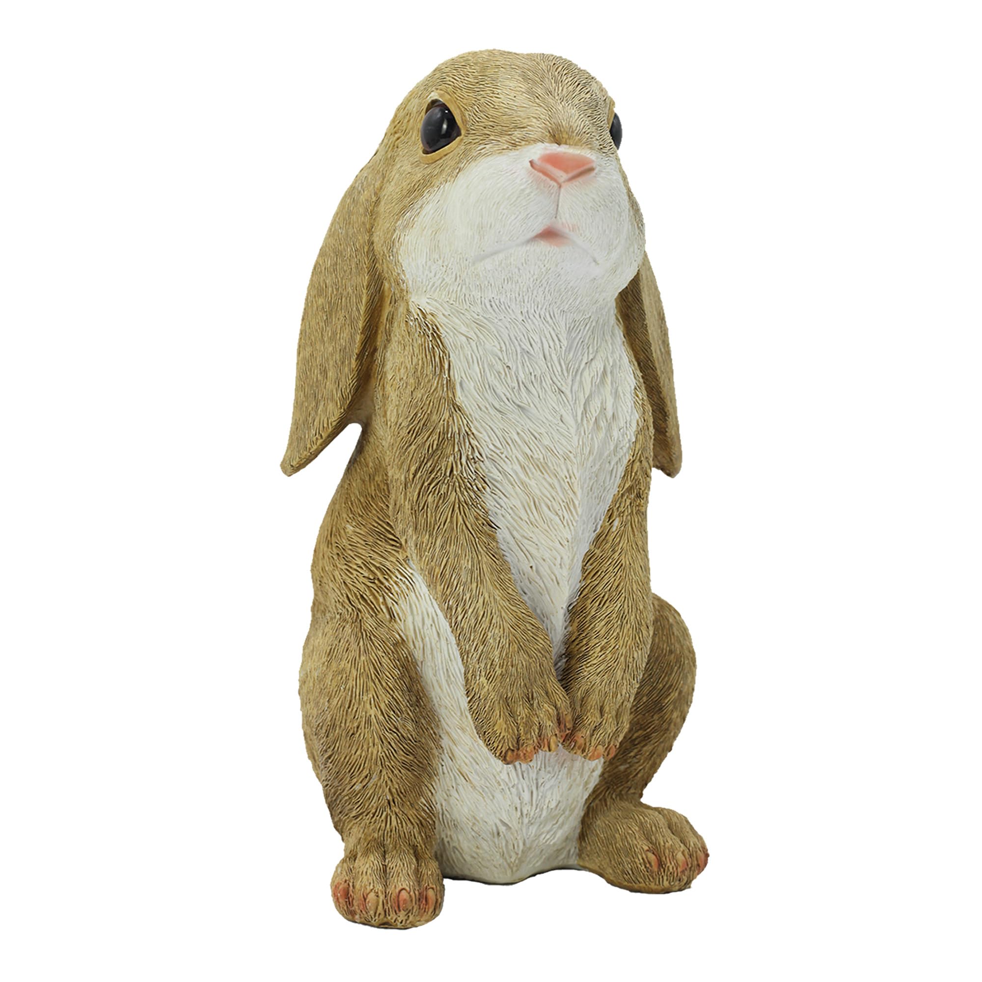 JORAE Standing Rabbit Statue Curious Easter Bunny Outdoor Mustard
