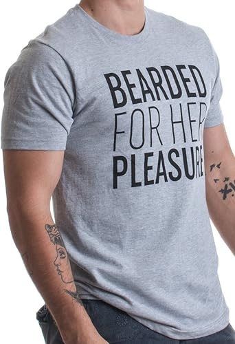 Miniatura 4 de Bearded for Her Pleasure Funny Beard, camiseta unisex con humor facial para hombre