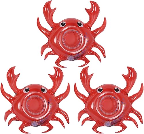 Miniatura 14 de Soporte inflable para bebidas, paquete de 3 flotadores de piscina, portavasos para fiesta de verano en la piscina, variedad de formas para elegir