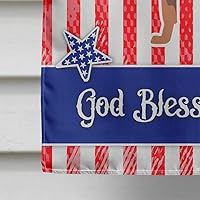 Vista 777 de Caroline's Treasures BB4243GF Bandera de jardín con texto en inglés «Merry Christmas» con texto en inglés «Merry Christmas», bandera decorativa