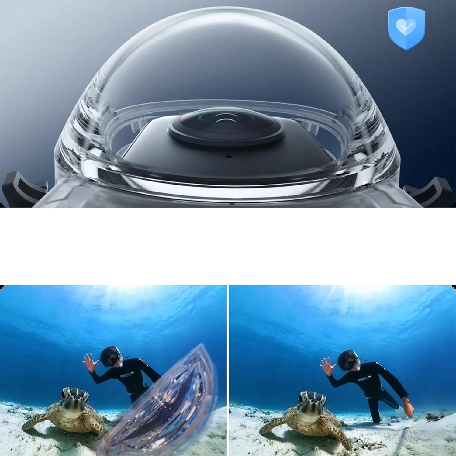 Professional Camera Case Underwater Housing/Silicone Sleeve Panoramas Fitting for 360 Accessories